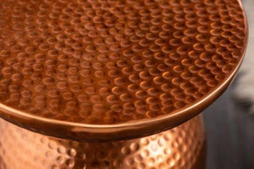 Handgemaakte bijzettafel ORIENT 40cm koper metaal gehamerd, Ophalen of Verzenden, Nieuw