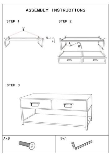 TV HOUDER HANOI CM 95X38X38, Ophalen of Verzenden, Nieuw