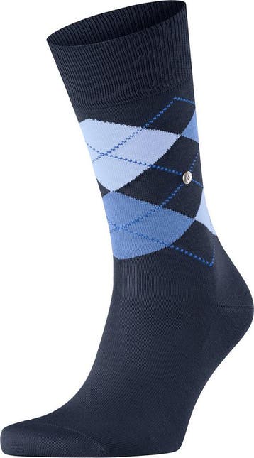 Burlington Manchester Sok Ruit Blauw 6120 maat 46-50 Heren, Verzenden, Nieuw, Blauw, Burlington