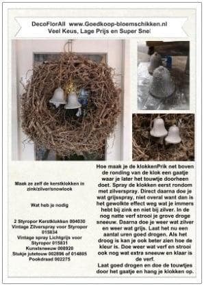 DIY Werkbeschrijving Kerstklokken in Zinklook, Ophalen of Verzenden, Nieuw