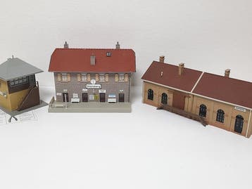 Faller H0 - Treinset (3) - Gebouwen - set treinstation,, Nieuw