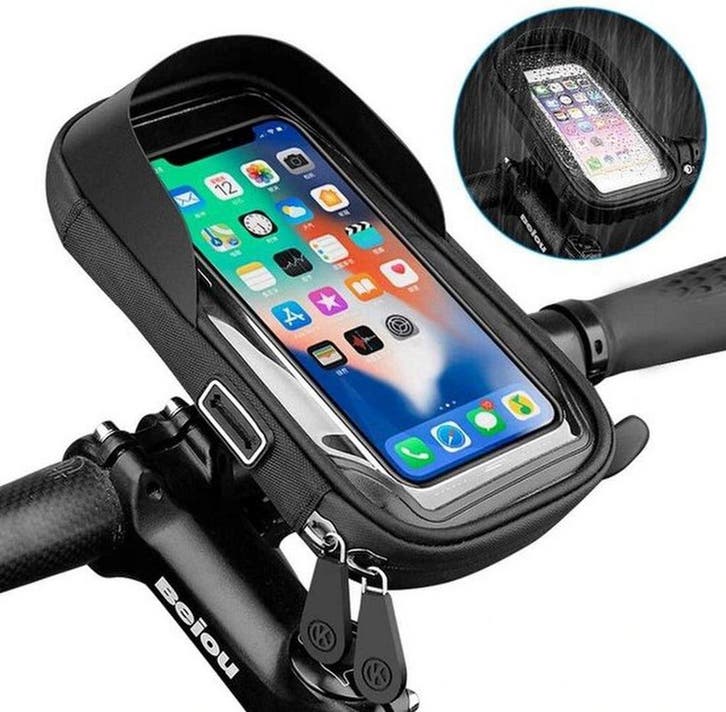 Telefoonhouder fiets – Waterdicht – 360° Draaibaar &, Telecommunicatie, Telefoonhouders, Ophalen of Verzenden