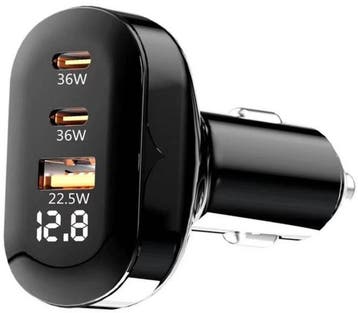 Autolader auto – 72W Snellader – 2x USB-C + USB-A – PD &, Ophalen of Verzenden, Nieuw