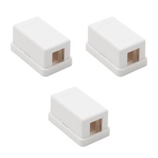 Keystone behuizing | Goobay | 3 stuks (1-poorts), Computers en Software, Pc- en Netwerkkabels, Nieuw, Verzenden