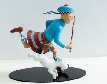 Tintin - 1 Beeldje Moulinsart 45936 - Schots Tintin - 2004 -, Nieuw