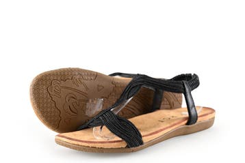 Dolcis Sandalen in maat 37 Zwart, Dolcis, Verzenden, Zwart, Sandalen of Muiltjes