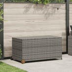 vidaXL Tuinbox 120x65x61 cm poly rattan lichtgrijs, Tuin en Terras, Overige Tuin en Terras, Verzenden, Nieuw