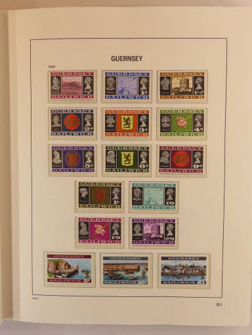 Guernsey tot 1995 in DAVO album, Postzegels en Munten, Postzegels | Volle albums en Verzamelingen, Ophalen of Verzenden