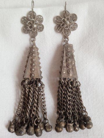 Oorbellen - Zilver - Turkije - Vintage