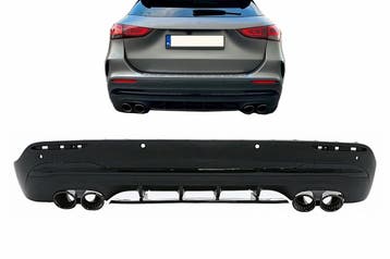 Diffuser Mercedes GLA H247 AMG Design GLA 45 Zwart, Ophalen of Verzenden, Nieuw