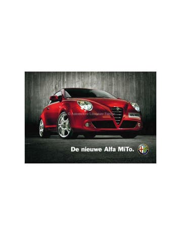 2008 ALFA ROMEO MITO BROCHURE NEDERLANDS, Boeken, Nieuw, Alfa Romeo, Author