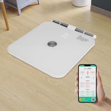 8 Elektroden Smart Personenweegschaal Wit - Bluetooth Body C, Boeken, Gezondheid, Dieet en Voeding, Verzenden, Nieuw