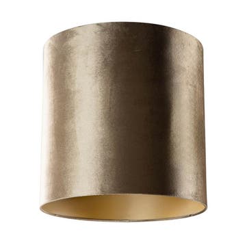 Velours lampenkap brons met gouden binnenkant 40/40/40, Verzenden, Nieuw