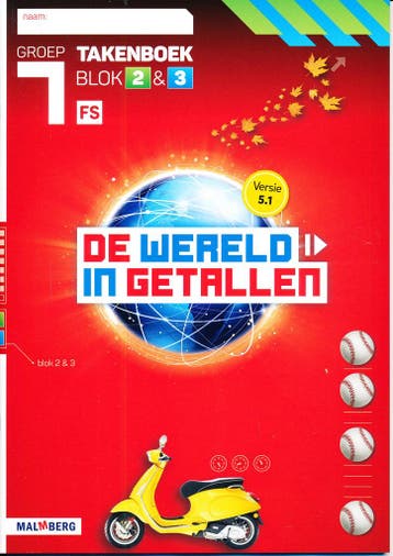 De Wereld  in Getallen versie 5.1 Takenboek blok 2 en 3 groe, Verzenden, Nieuw