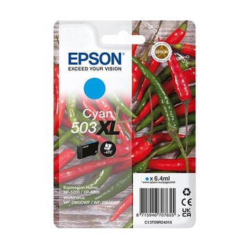 Epson 503XL (T09R2) inktcartridge cyaan hoge capaciteit, Verzenden, Nieuw, Cartridge, Epson