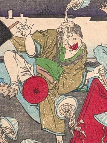 Yoshitoshi – Stripbeelden van Tokio (1881) – Shinagawa