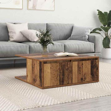 vidaXL Salontafel Oud hout 80 x 80 x 31 cm Bewerkt hout, Verzenden, Nieuw, Overige houtsoorten, 50 tot 100 cm
