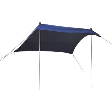 Strandtent Bernheze zonbescherming 270x270x210 cm blauw pro., Verzenden, Nieuw