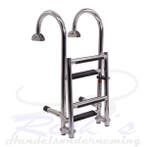 Zwemtrap RVS 316 - Dekmontage - opklapbaar 4 treden, Ophalen of Verzenden, Nieuw