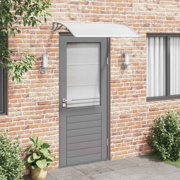 vidaXL Deurluifel 120x75 cm PC grijs en transparant, Verzenden, Nieuw