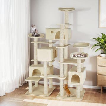 Krabpaal Entissar 214cm - beige, Verzenden, Nieuw