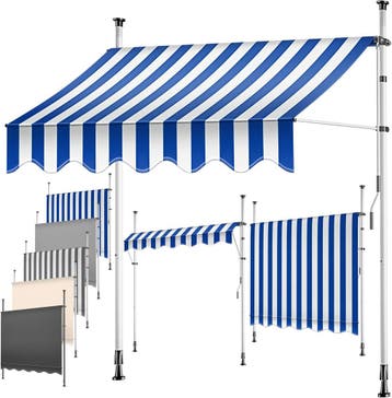 Klemluifel - Balkon luifel - Verticale luifel - 300 cm - Bla, Verzenden, Zo goed als nieuw