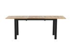 Uitschuifbare Tuintafel Ruben 150-210cm  Teak Zwart The, Verzenden, Nieuw
