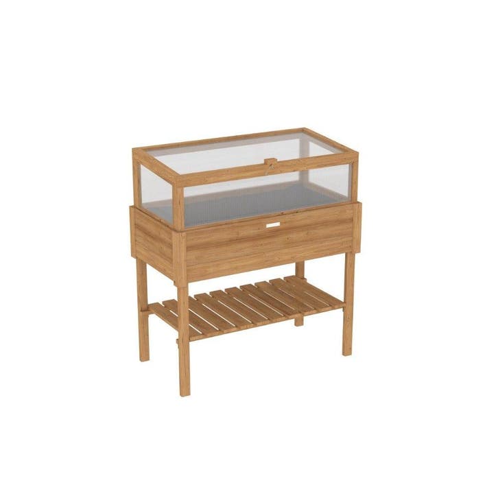 Royal Well Basilicum broeikas op poten 108x100x50 cm - hout, Tuin en Terras, Kassen, Nieuw, Verzenden