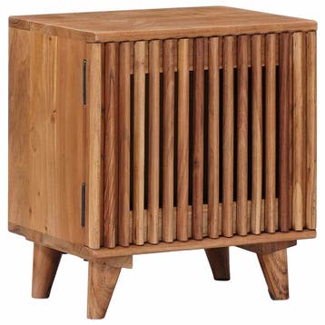 vidaXL Handgemaakt nachtkastje Teakbruin 40 x 30 x 45 cm, Minder dan 45 cm, Verzenden, Nieuw, Minder dan 55 cm