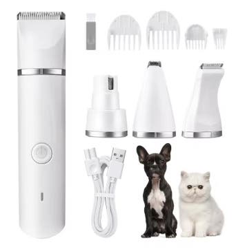 4-in-1 Hondentondeuse – Elektrische Trimmer en Nagelslijper, Verzenden, Nieuw