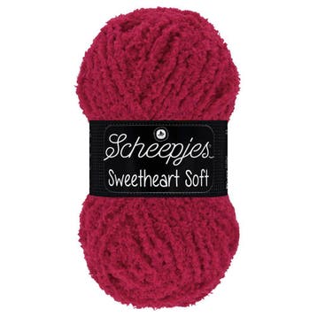 Scheepjes Sweetheart Soft - 16 donkerrood - Polyester Gare, Ophalen of Verzenden, Nieuw