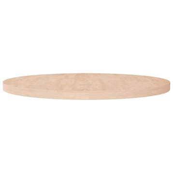 vidaXL Tafelblad rond Ø90x4 cm onbehandeld massief eikenhout, Verzenden, Nieuw