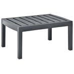 vidaXL Tuintafel 78x55x38 cm kunststof antracietkleurig, Tuin en Terras, Tuintafels, Verzenden, Nieuw, Kunststof