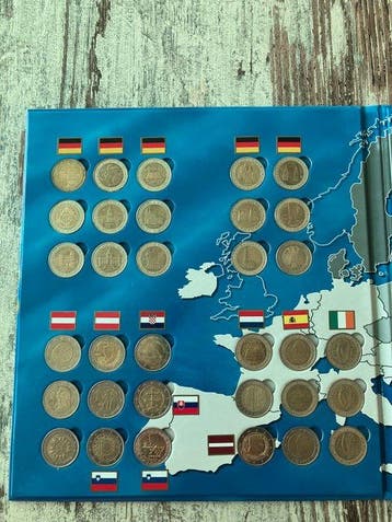 Europa. 2 Euro 1999/2025 (57 coins + Album) (Zonder