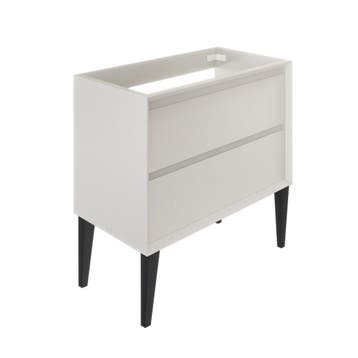 Wastafelonderkast Allibert Delta Olav 80x54x46 cm Mat Wit, Ophalen of Verzenden, Nieuw, Overige typen