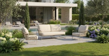 Tierra Outdoor Rivera loungeset champagne |, Ophalen of Verzenden, Nieuw
