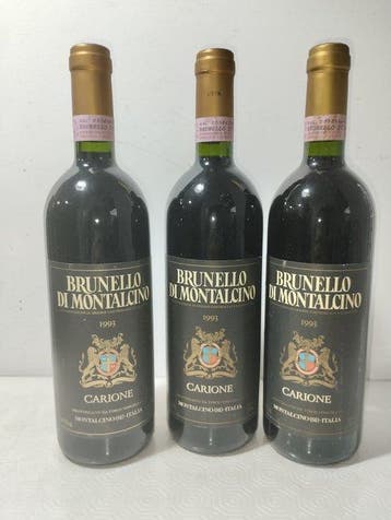 1993 Carione - Brunello di Montalcino - 3 Flessen (0.75, Nieuw