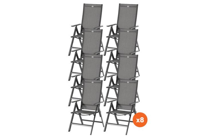 Set van 8 - Hartman Aruba verstelbare stoel, Tuin en Terras, Tuinsets en Loungesets, Nieuw, Overige materialen, Verzenden