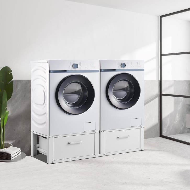 [en.casa] Wasmachine sokkel dubbel Heyen verhoger met lades, Witgoed en Apparatuur, Wasmachines, Verzenden