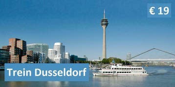 Treintickets naar Düsseldorf v.a. € 20, Eén persoon, Trein, Buitenland, Algemeen kaartje