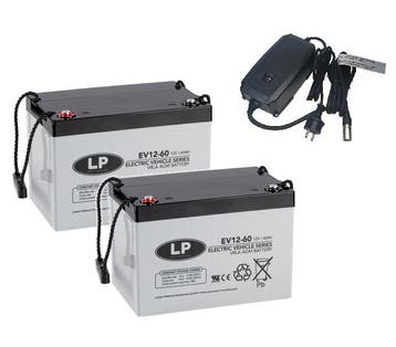 Landport (LP) 2x EV12-60 accus 12 volt 60 ah + IMPULS II, Ophalen of Verzenden, Nieuw