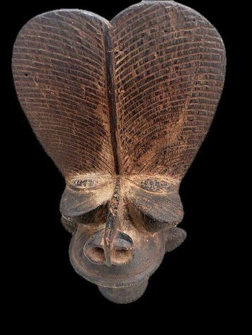 Mask - Bamileke - Kameroen - Batcham helmmasker (Zonder