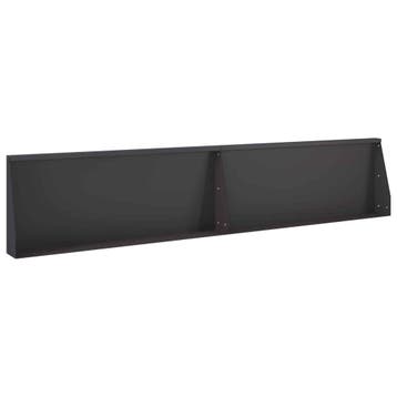 vidaXL Keerwand 2 st 100 x 12 x 30 cm Staal Zwart, Verzenden, Nieuw