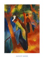 Kunstdruk August Macke - Strada soleggiata 60x80cm, Verzenden, Nieuw
