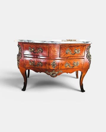 Commode - Polychroom hout - STIJL LODEWIJK XV