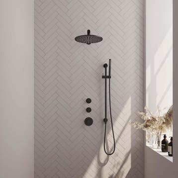 Brauer Black Carving Thermostatische Regendoucheset Inbouw -, Ophalen of Verzenden, Nieuw