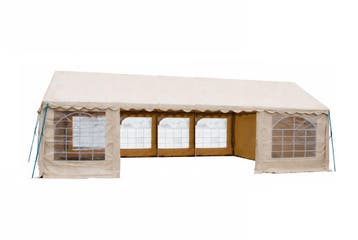 Classic Plus Partytent PVC 5x10x2 mtr in Beige (5x10 meter), Tuin en Terras, Verzenden, Nieuw, 2 meter of meer, Partytent