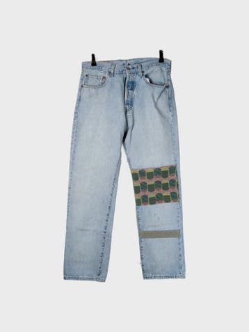 Levis Jeans Heren maat W33 / L32 Blauw Vintage, Levi's, Blauw, Ophalen of Verzenden, Zo goed als nieuw