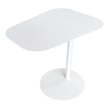 Bijzettafel Nastätten 50x50x38 cm wit mat [en.casa], Huis en Inrichting, Tafels | Bijzettafels, Verzenden, Nieuw