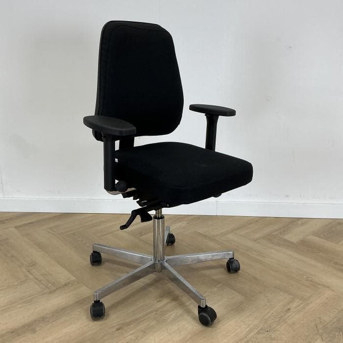 Temperatio ergo  bureaustoel, maatwerkstoel zwart, Huis en Inrichting, Bureaustoelen, Bureaustoel, Zwart, Gebruikt, Ergonomisch